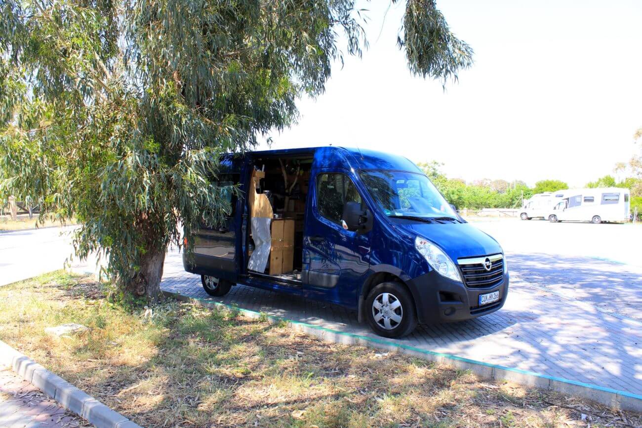 Rota kostenloser Wohnmobilstellplatz mit Frischwasser und Entleerung der WC Kasette
