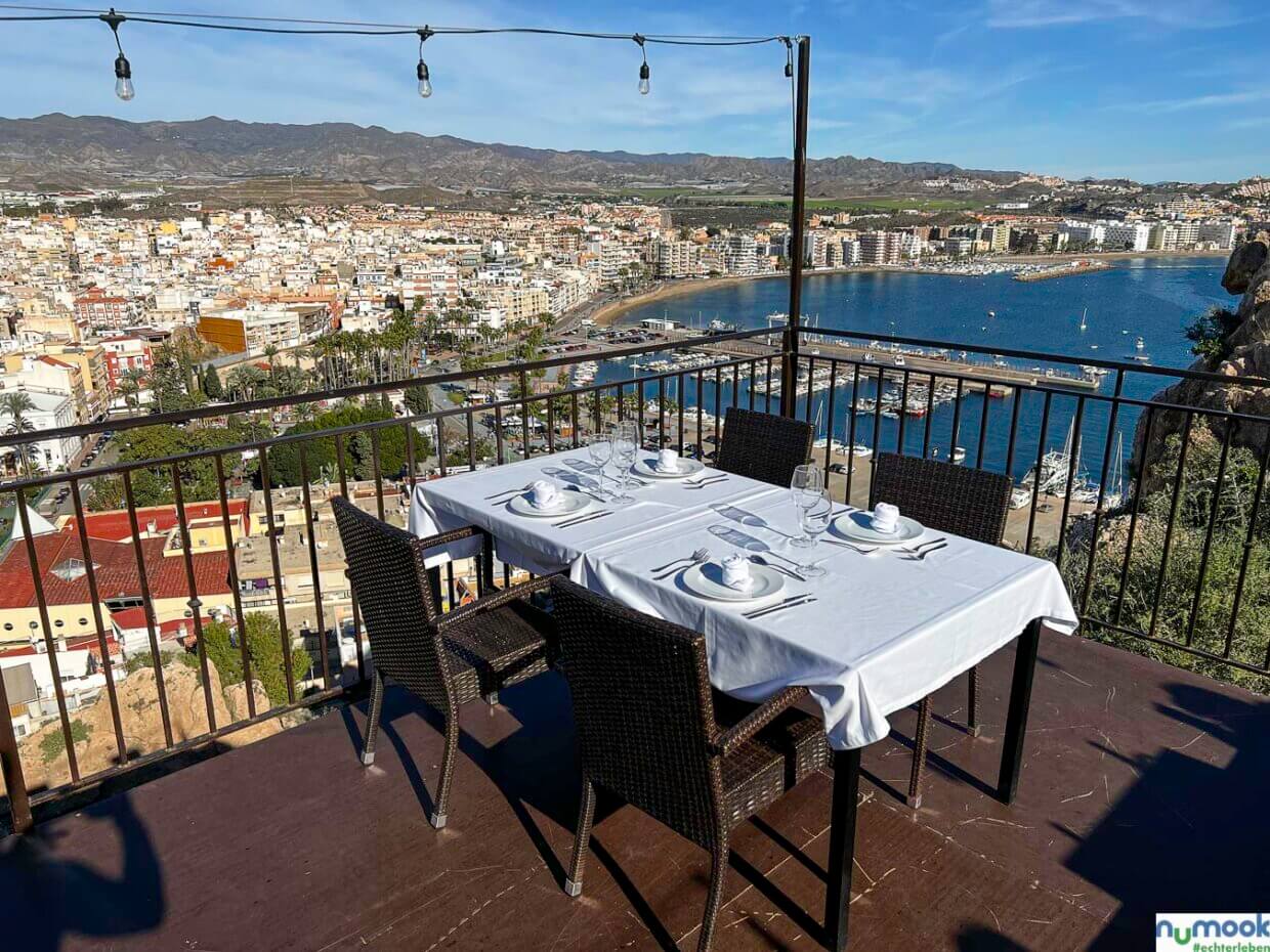 Terrasse über der Stadt