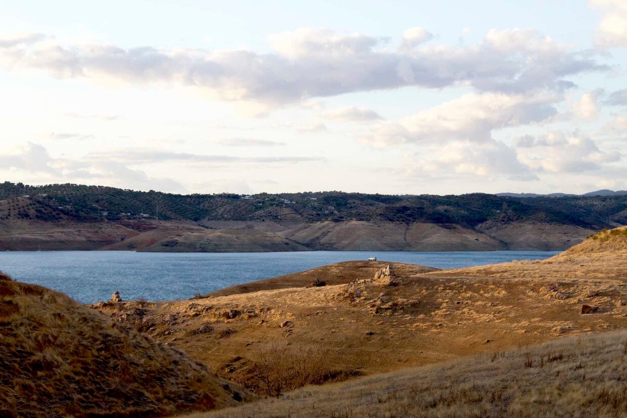 Almodovar del Rio Stellplatz Stausee Embalse de la Brena
