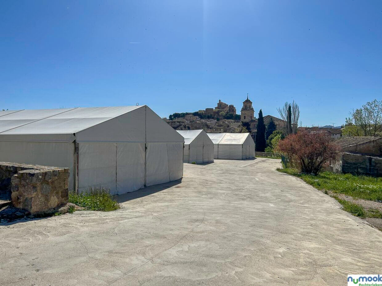 der normale Stellplatz in Caravaca de la Cruz
